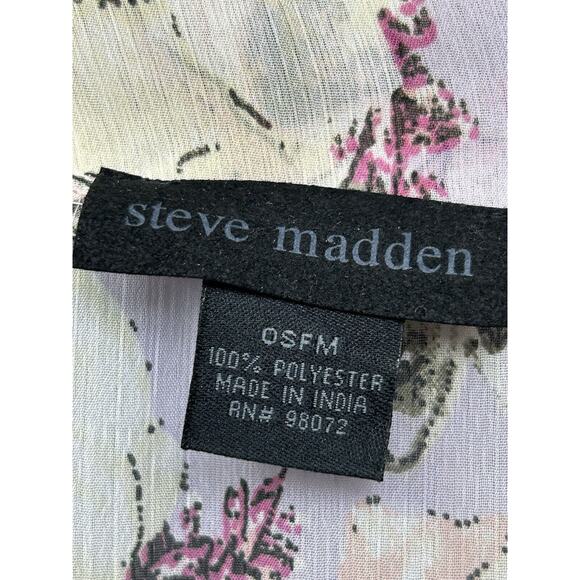 Steve Madden Purple‎ Floral Sheer Kimono Womens One Size Pockets Long Line - Picture 4 of 7